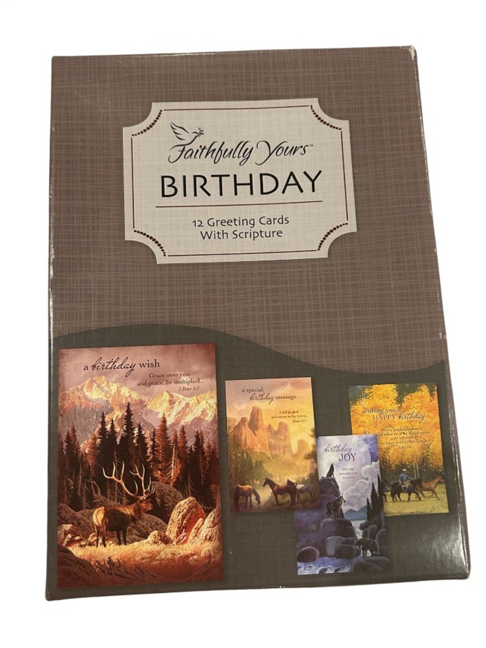 Faithfull the Brand Brown Scenic Birthday Card Set